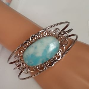 ❤VTG Large Size Estate Sale Find Huge 925 Bracelet